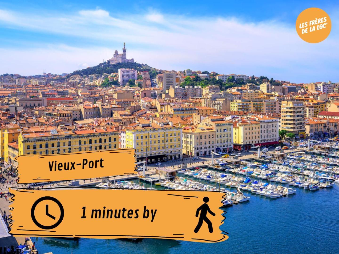 Charmant Appartement Au Vieux-Port - Climatisation - Les Freres De La Loc' Marseilles Buitenkant foto
